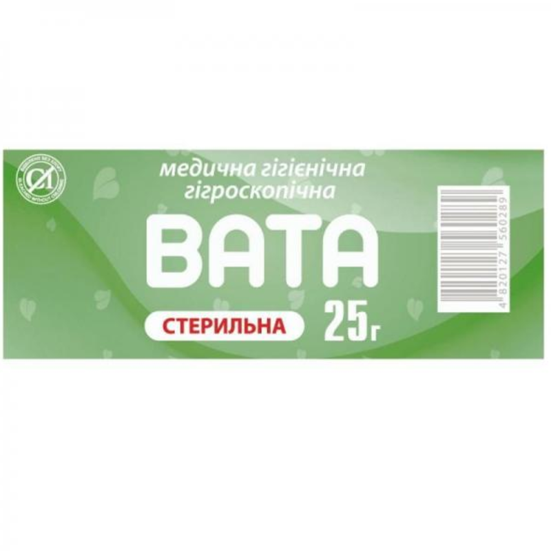 Вата Dr. White стерильна ролик 25 г
